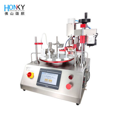 GMP Workshop Using Desktop Vial Filling Capping Machine With Servo Capping Head For Lab Small Batch Manufacturing