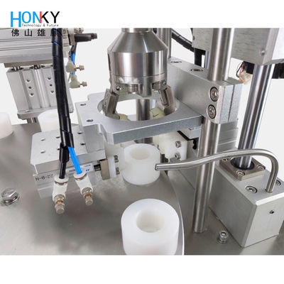 GMP Workshop Using Desktop Vial Filling Capping Machine With Servo Capping Head For Lab Small Batch Manufacturing