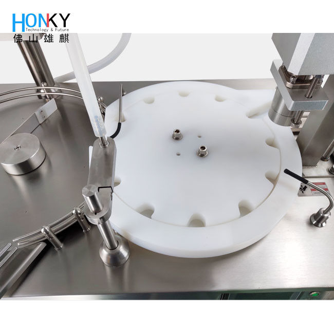 آلة ملء مائية نصف أوتوماتيكية 5 مل مع وظيفة التشنج لملء مستحضرات التجميل الأساسية