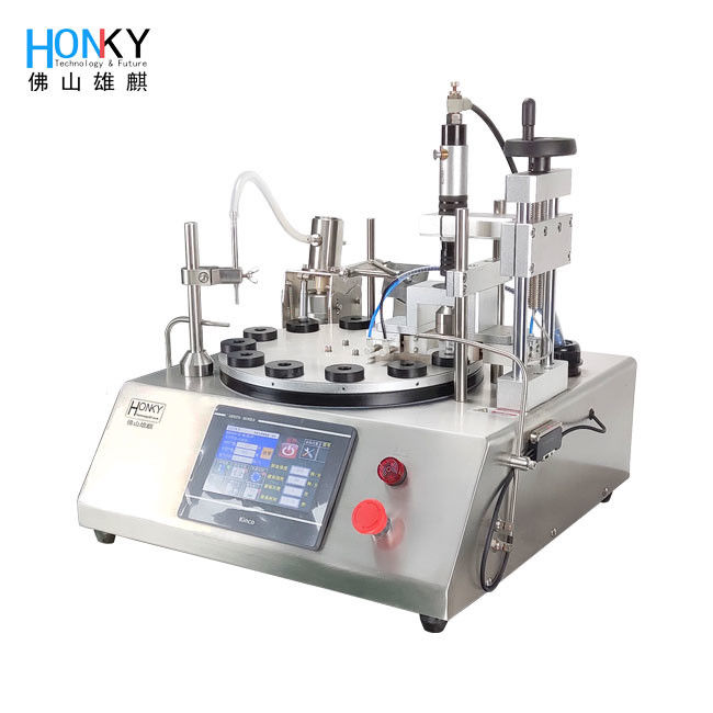 Compact Automatic Filling Capping Machine with 304 Stainless Steel and XQX2 Ceramic Pump for Precise Bio Reagent Filling