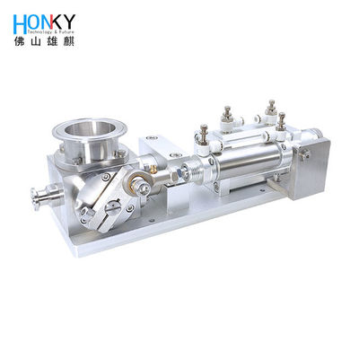 آلة تعبئة شرائح طعام القطط التي تعمل بالهواء المضغوط باستخدام مضخة مكبس سيراميك عالية السرعة لتعبئة مربى اللقاء