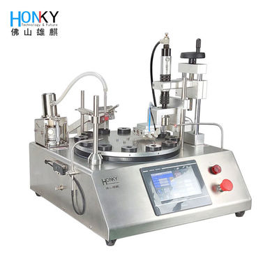 2000 BPH Cryotube Desktop Filling and Cetting Machine نصف أوتوماتيكية